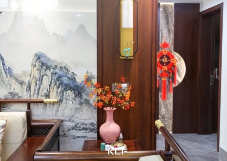 KLF全屋記丨136㎡新中式雅居，古調(diào)新彈，忘卻紛擾，呼吸著的當代生活提案